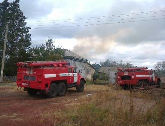 Пожар в Лискинском районе